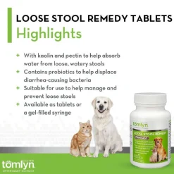 Tomlyn Firm Fast Loose Stool Remedy for Dogs & Cats (10 tablets)