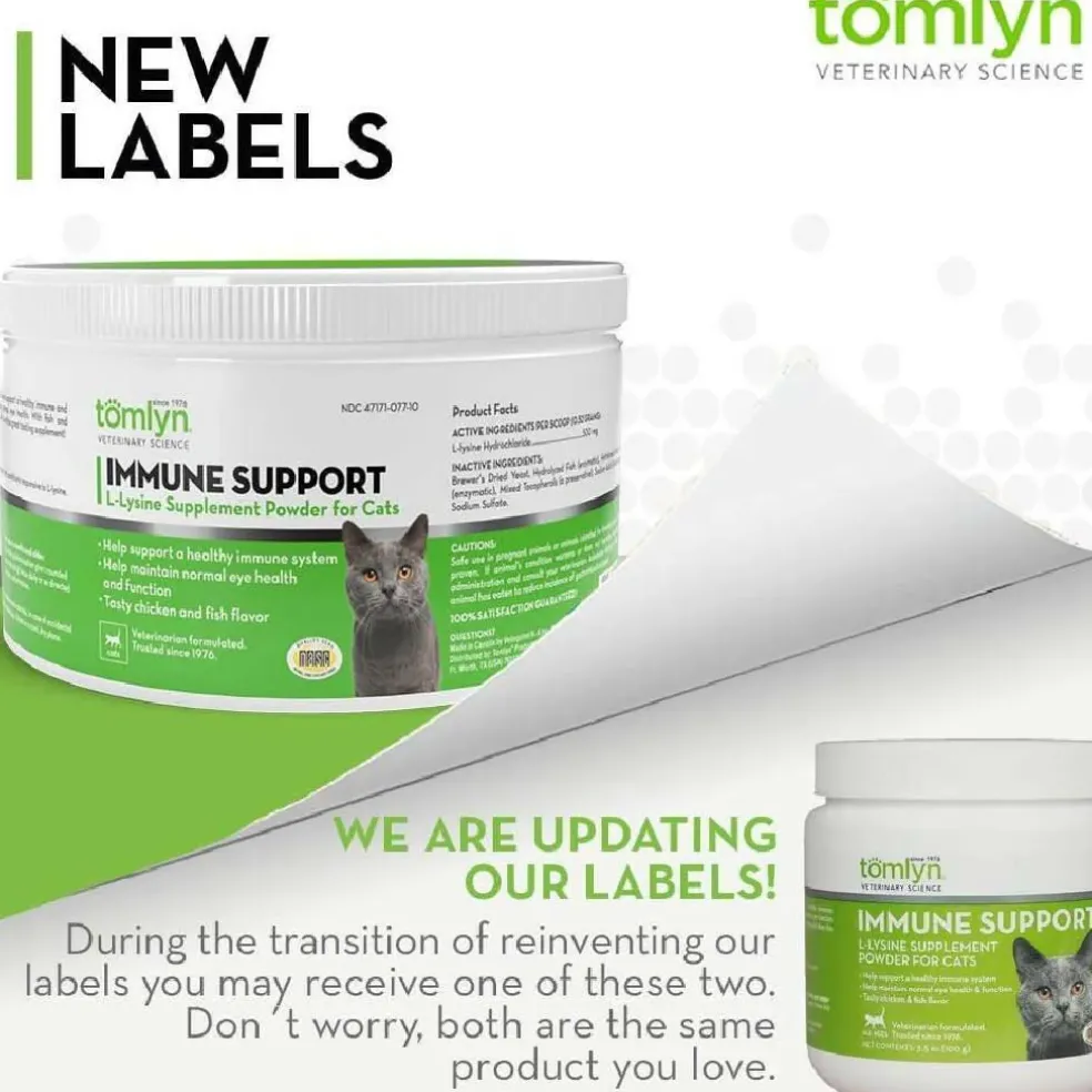 Tomlyn Immune Support L-Lysine Powder for Cats (3.5 oz)