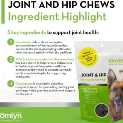Tomlyn Joint & Hip Chews for Senior Dogs (30 soft chews)