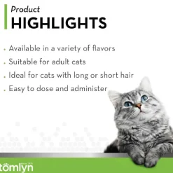 Tomlyn Laxatone Hairball Remedy Gel for Cats- Catnip Flavor (4.25 oz)