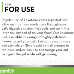 Tomlyn Laxatone Hairball Remedy Gel for Cats- Maple Flavor