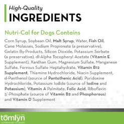 Tomlyn Nutri-Cal Gel Malt Flavored High Calorie Nutritional Supplement for Dogs (4.25 oz)