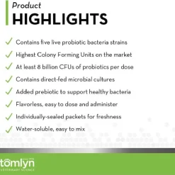 Tomlyn Pre & Probiotic Water Soluble Powder for Dogs (30 sachets)