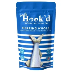 Totally Hook'd Freeze-Dried Herring Dog & Cat Treats (2 oz)