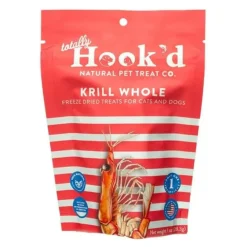 Totally Hook'd Freeze-Dried Whole Krill Dog & Cat Treats (1 oz)