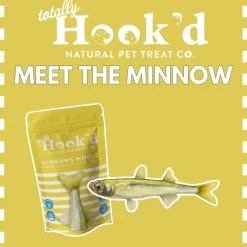 Totally Hook'd Freeze-Dried Whole Minnows Dog & Cat Treats