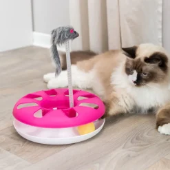Trixie Cat Crazy Cricle with Plush Mouse Interactive Cat Toy