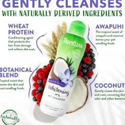 Tropiclean Awapuhi & Coconut Whitening Shampoo for Pets