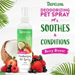 Tropiclean Berry Breeze Deodorizing Spray for Pets (8 oz)