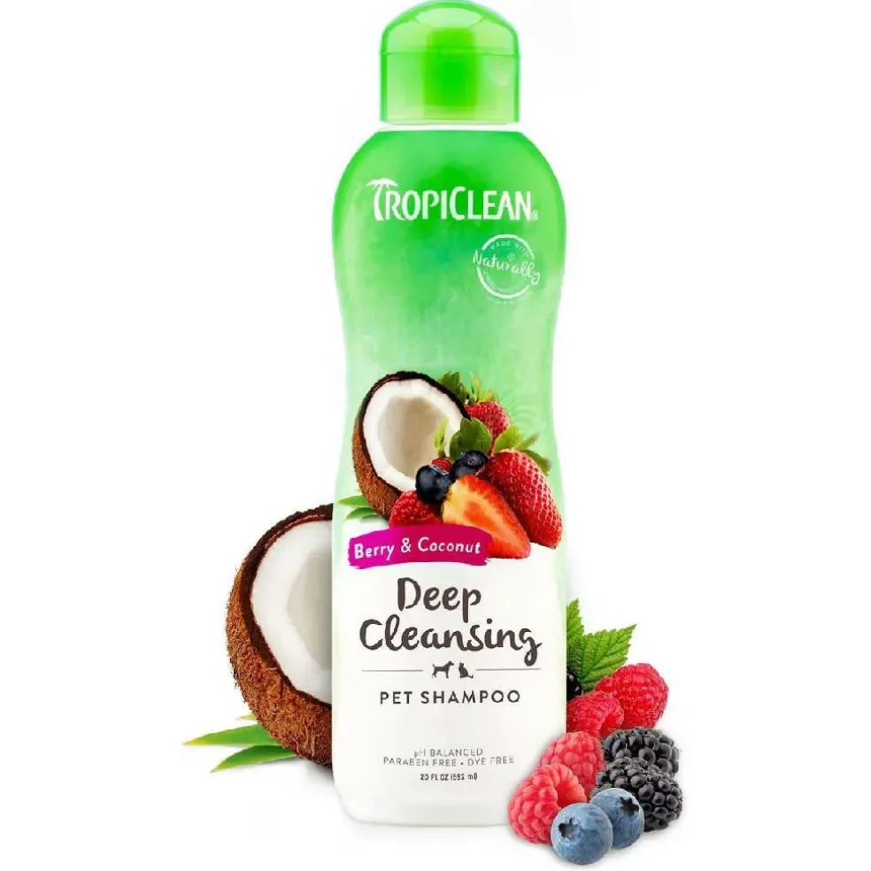 Tropiclean Coconut & Berry Deep Cleansing Shampoo For Pets