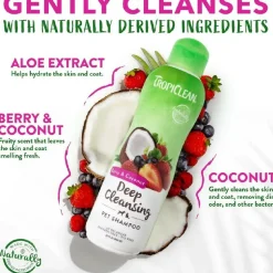 Tropiclean Coconut & Berry Deep Cleansing Shampoo For Pets