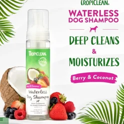 TropiClean Deep Cleansing Waterless Dog Shampoo (7.4oz)