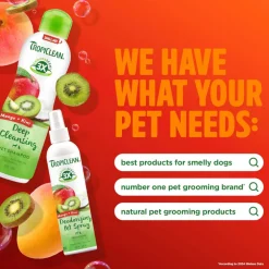 TropiClean EnduraScent Mango Kiwi Shampoo for Dogs & Cats (20 oz)
