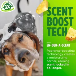 TropiClean EnduraScent Pineapple 4-in-1 Itch Relief Shampoo for Dogs & Cats (20 oz)