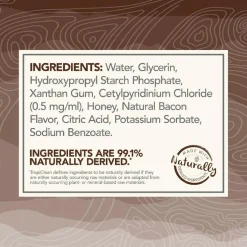 TropiClean Enticers Dental Cleaning Gel Hickory Bacon Dog (2 oz)