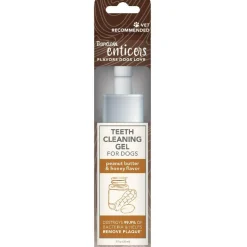 TropiClean Enticers Teeth Cleaning Gel for Dogs - Peanut Butter & Honey Flavor, 2oz