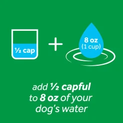 TropiClean Fresh Breath Dental Health Solution Supports Skin Health for Dogs