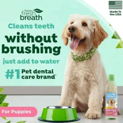 TropiClean Fresh Breath Dental Health Solutions Water Additive for Puppies (8 oz)