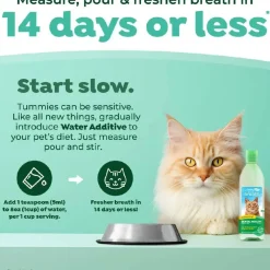 TropiClean Fresh Breath Dental Health Solution Water Additive for Cats
