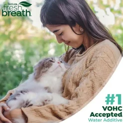 TropiClean Fresh Breath Dental Health Solution Water Additive for Cats