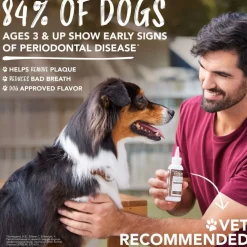 TropiClean Fresh Breath Enticers Peanut Butter & Honey Tartar Control Teeth Cleaning Gel For Dogs (2 oz)