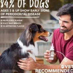 TropiClean Fresh Breath Enticers Peanut Butter & Honey Oral Care Kit for Dogs, 2oz