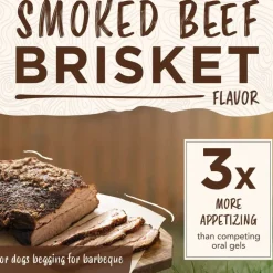 TropiClean Fresh Breath Enticers Smoked Beef Brisket Oral Care Kit for Dogs, 2oz