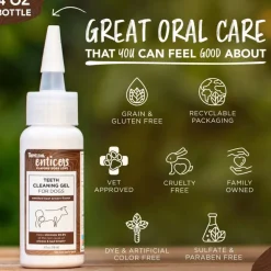 TropiClean Fresh Breath Enticers Smoked Beef Brisket Oral Care Kit for Dogs, 2oz
