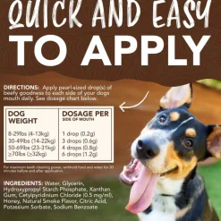 TropiClean Fresh Breath Enticers Smoked Beef Brisket Oral Care Kit for Dogs, 2oz