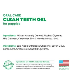 TropiClean Fresh Breath No Brushing Clean Teeth Dental & Oral Care Gel for Puppies (2 oz)