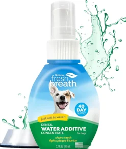 TropiClean Fresh Breath Oral Care Water Additive for Dogs (2.2 oz)