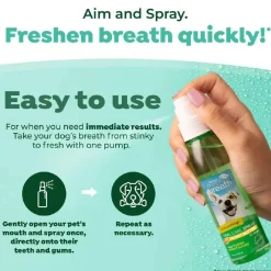 TropiClean Fresh Breath Peanut Butter Dental Spray Dog (4 oz)