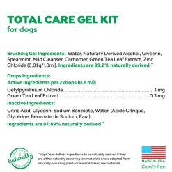 TropiClean Fresh Breath Total Care Oral Gel Kit for Dogs