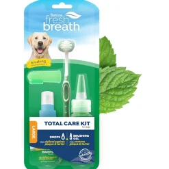 TropiClean Fresh Breath Total Care Dental Kit for Dogs