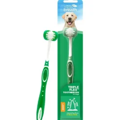 TropiClean Fresh Breath Triple Flex Toothbrush for Large Dogs