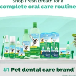 TropiClean Fresh Breath Triple Flex Toothbrush for Small & Medium Dogs