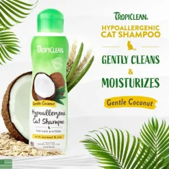 TropiClean Gentle Coconut Hypoallergenic Cat & Kitten Shampoo (12oz)
