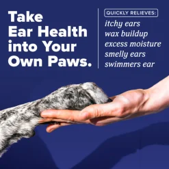 TropiClean HomeVet Enzymatic Ear Wash For Cats & Dogs (4 oz)