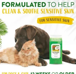 Tropiclean Hypoallergenic Deodorizing Wipes for Dogs & Cats (100 ct)