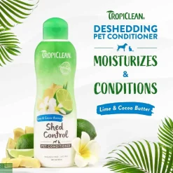 Tropiclean Lime & Cocoa Butter Shed Control Conditioner for Pets