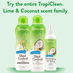 TropiClean Lime & Coconut Deodorizing Spray for Pets (8 oz)