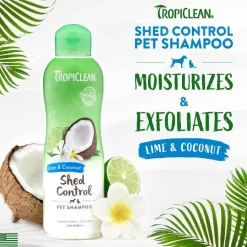 Tropiclean Lime & Coconut Shed Control Deshedding Shampoo for Pets