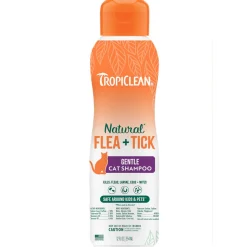 TropiClean Natural Flea + Tick Cat Shampoo (12 oz)