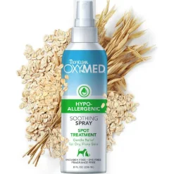 TropiClean Oxy Med Hypoallergenic Soothing Spray for Dogs & Cats (8 oz)