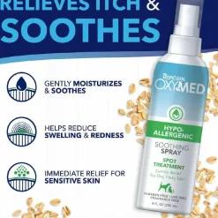 TropiClean Oxy Med Hypoallergenic Soothing Spray for Dogs & Cats (8 oz)