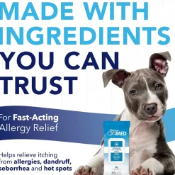 TropiClean OxyMed Soothing Allergy Relief Wipes For Dogs & Cats (50 ct)