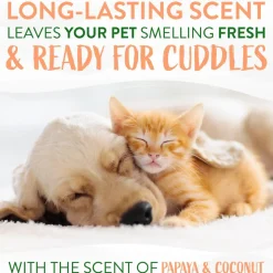 TropiClean Papaya & Coconut Waterless Shampoo For Pets (7.4 oz)