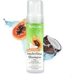 TropiClean Papaya & Coconut Waterless Shampoo For Pets (7.4 oz)