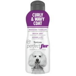 TropiClean PerfectFur Curly & Wavy Coat Shampoo for Dogs (16 oz)