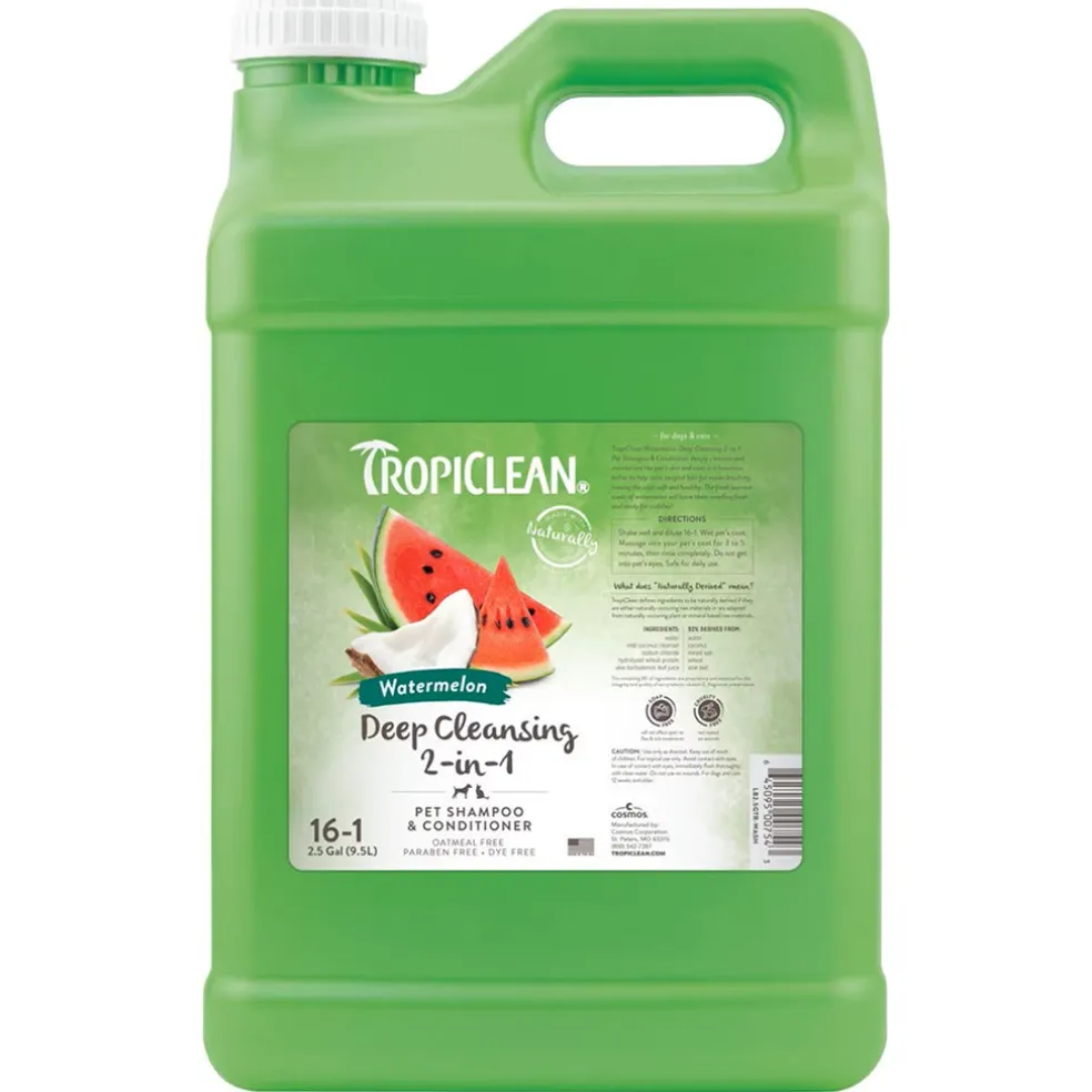 TropiClean Watermelon Refreshing 2-in-1 Shampoo & Conditioner For Dogs